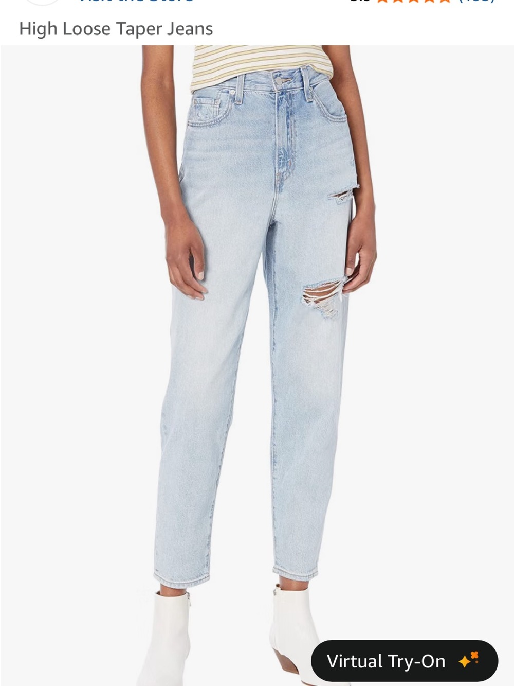 Levi's Light Wash High Loose Taper Jeans